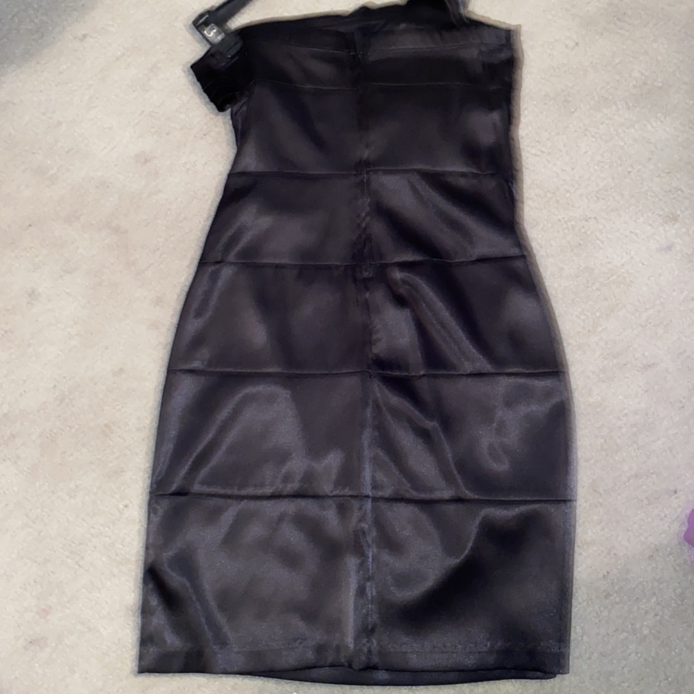 Ruby Rox Black One Shoulder Strap Dress - Picture 3 of 3